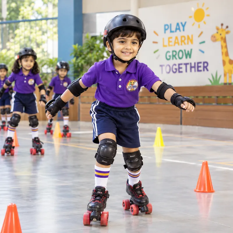 Skater in training